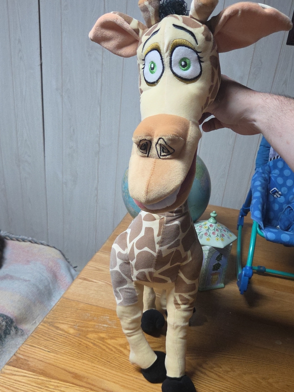 Plush Giraffe Stuffed Toy From The Movie - Cream and Brown